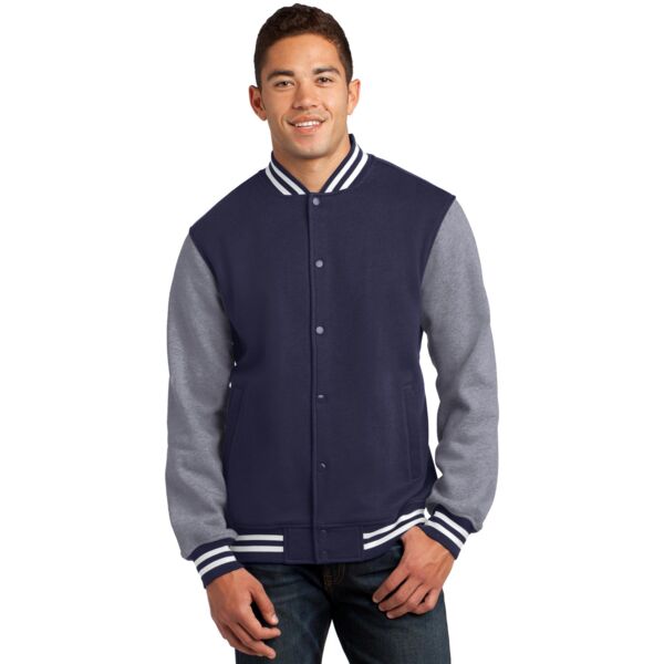 Fleece Letterman Jacket Thumbnail