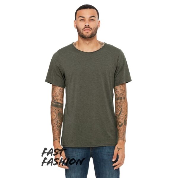 FWD Fashion Unisex Triblend Raw Neck Tee Thumbnail