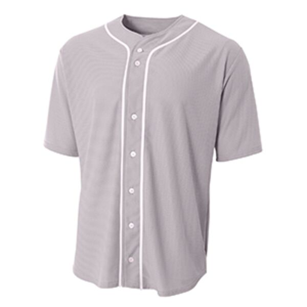 Youth Short Sleeve Full Button Baseball Jersey Thumbnail