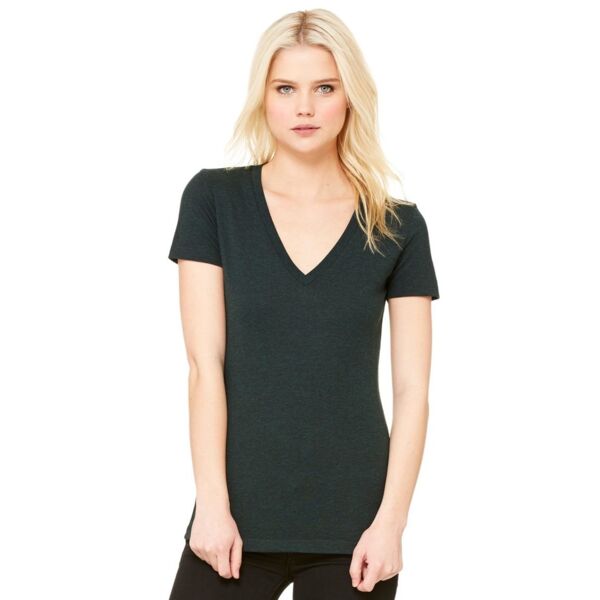 Women's Triblend Deep V-neck Tee Thumbnail